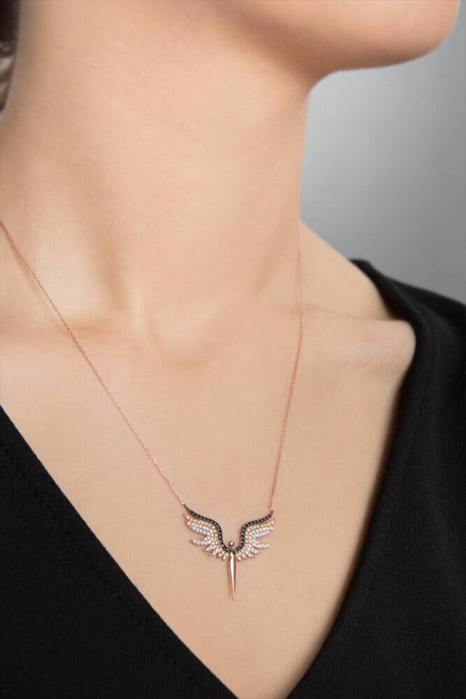 COLLAR ÁNGEL ORO ROSA