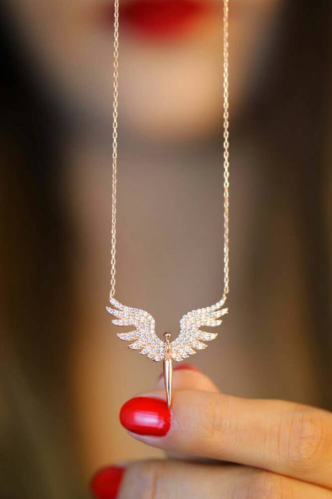 COLLAR ÁNGEL ORO ROSA