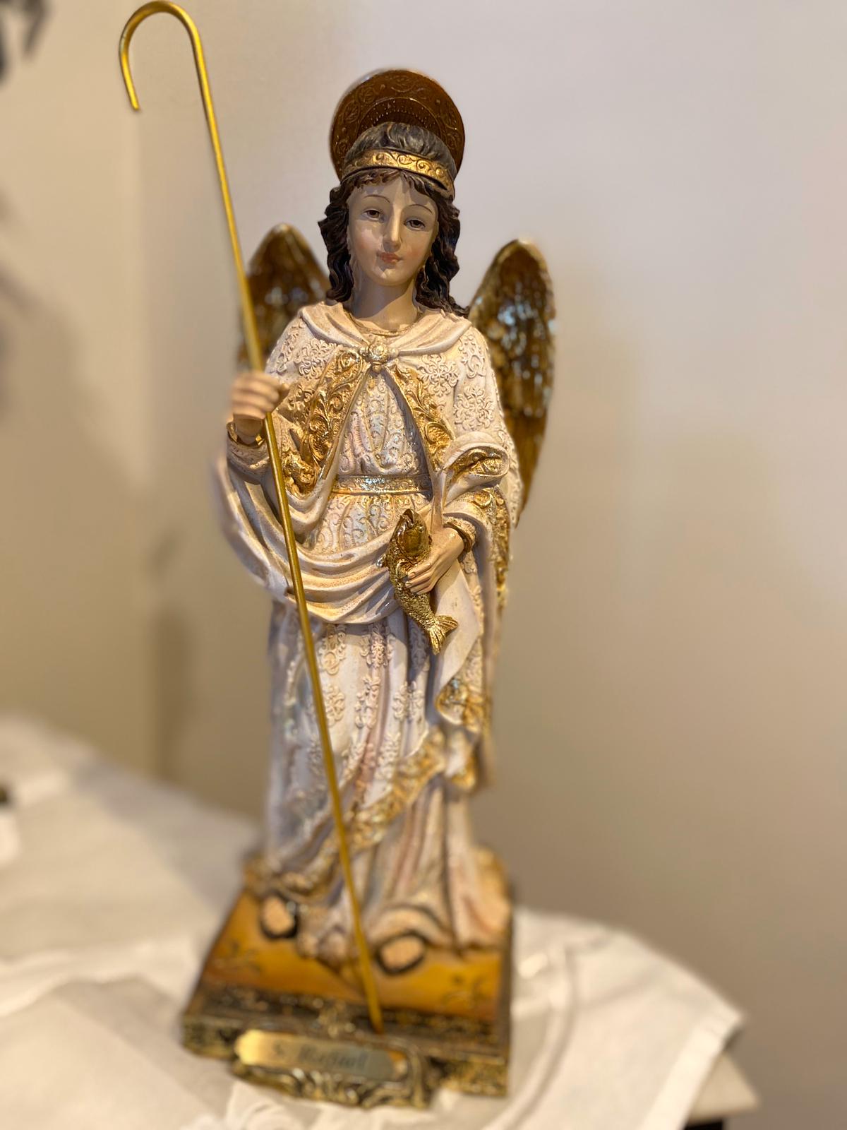 Arcángel Rafael clásico mediano 30 cm