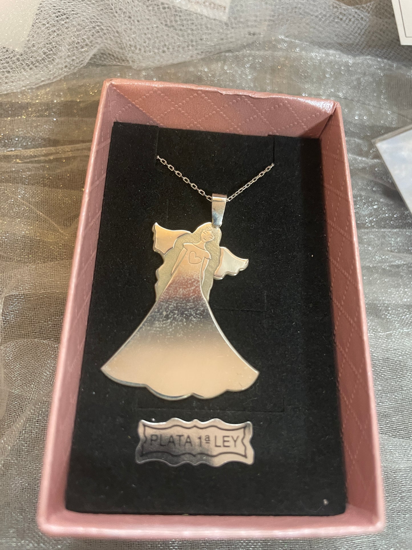 Colgante de plata Ángel del Amor