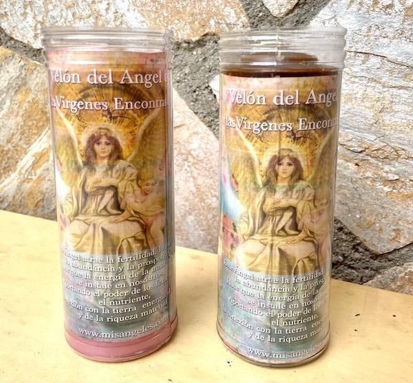 velones para invocar la energia de la virgen