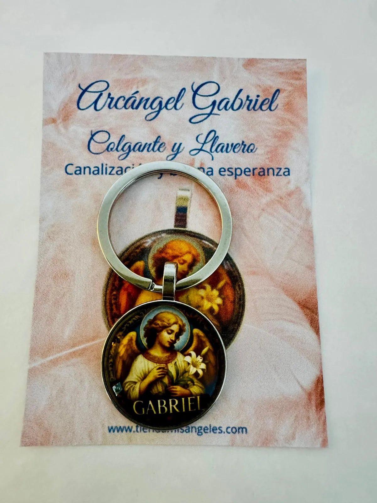 Medalla y llavero Arcángel Gabriel