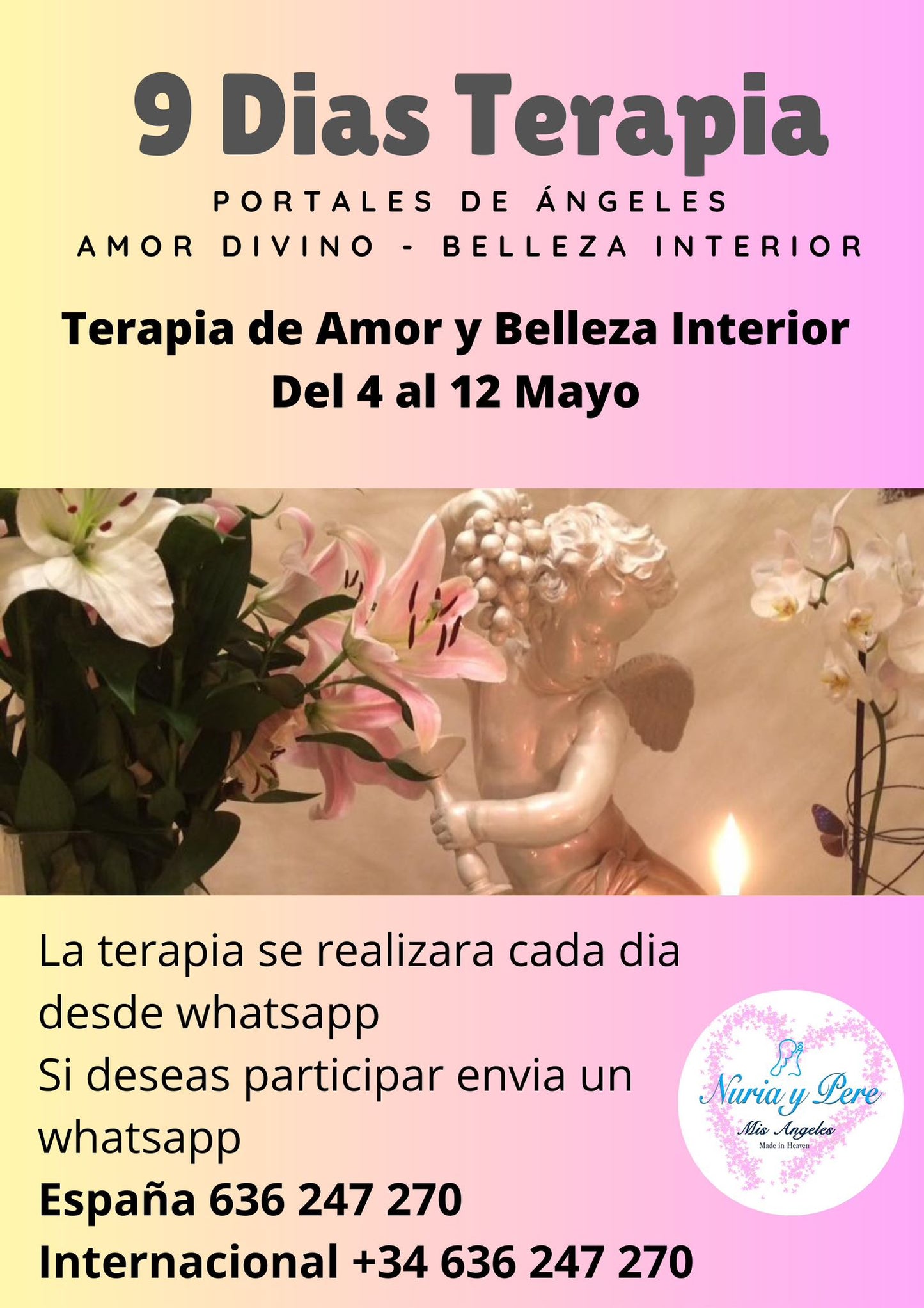 Pack Velones y Velas Terapia Amor Divino y Belleza Interior