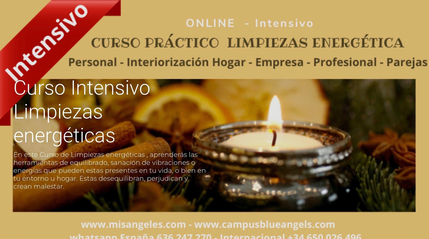 Curso práctico Limpiezas energéticas (Intensivo)