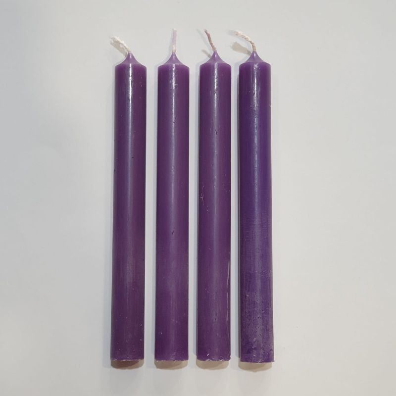 Velas color lila