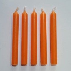 Velas color naranja