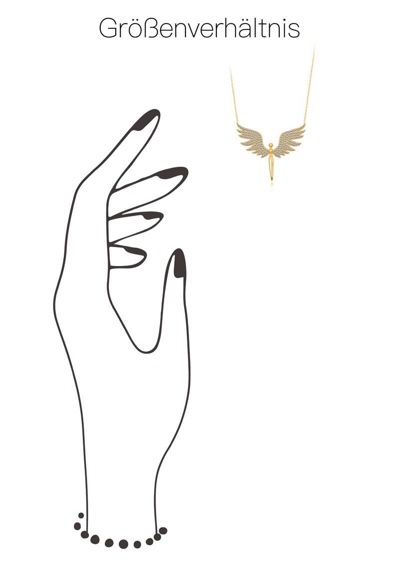 COLLAR ANGEL GOLD