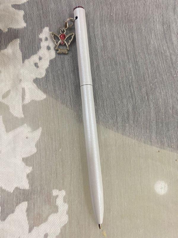 bolígrafo con ángel de cristal Swarovski