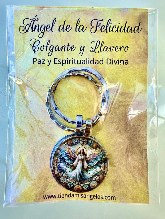 Llavero y Medalla Ángel de la Felicidad