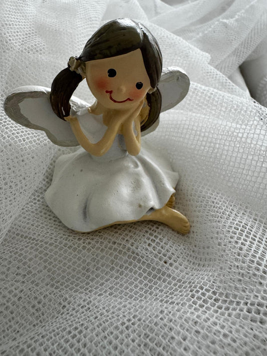 Figura Angelita pequeña blanca