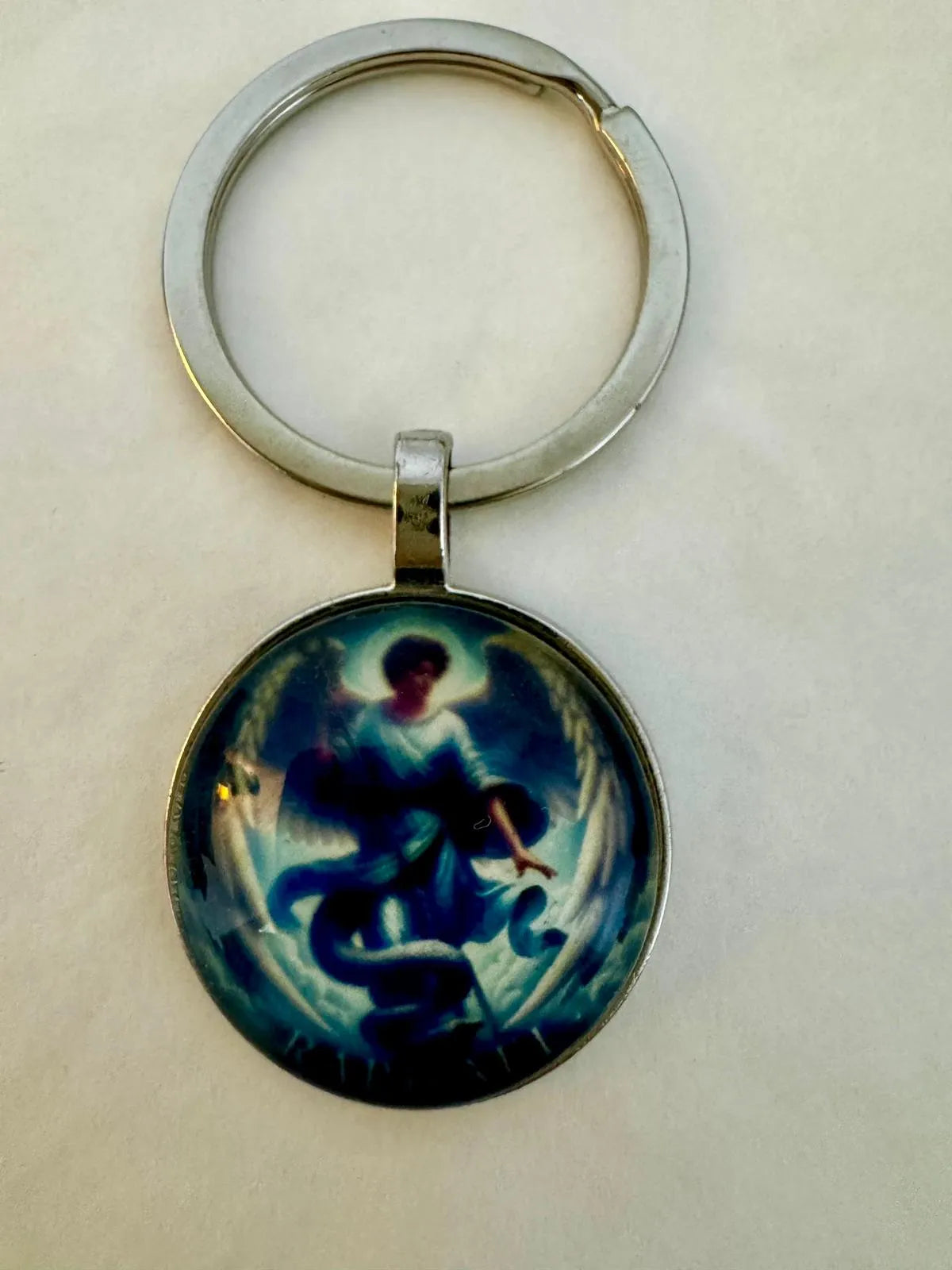 Medalla y llavero Arcángel Rafael