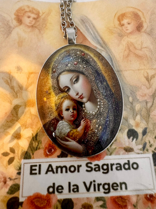 Medalla Virgen Ovalada