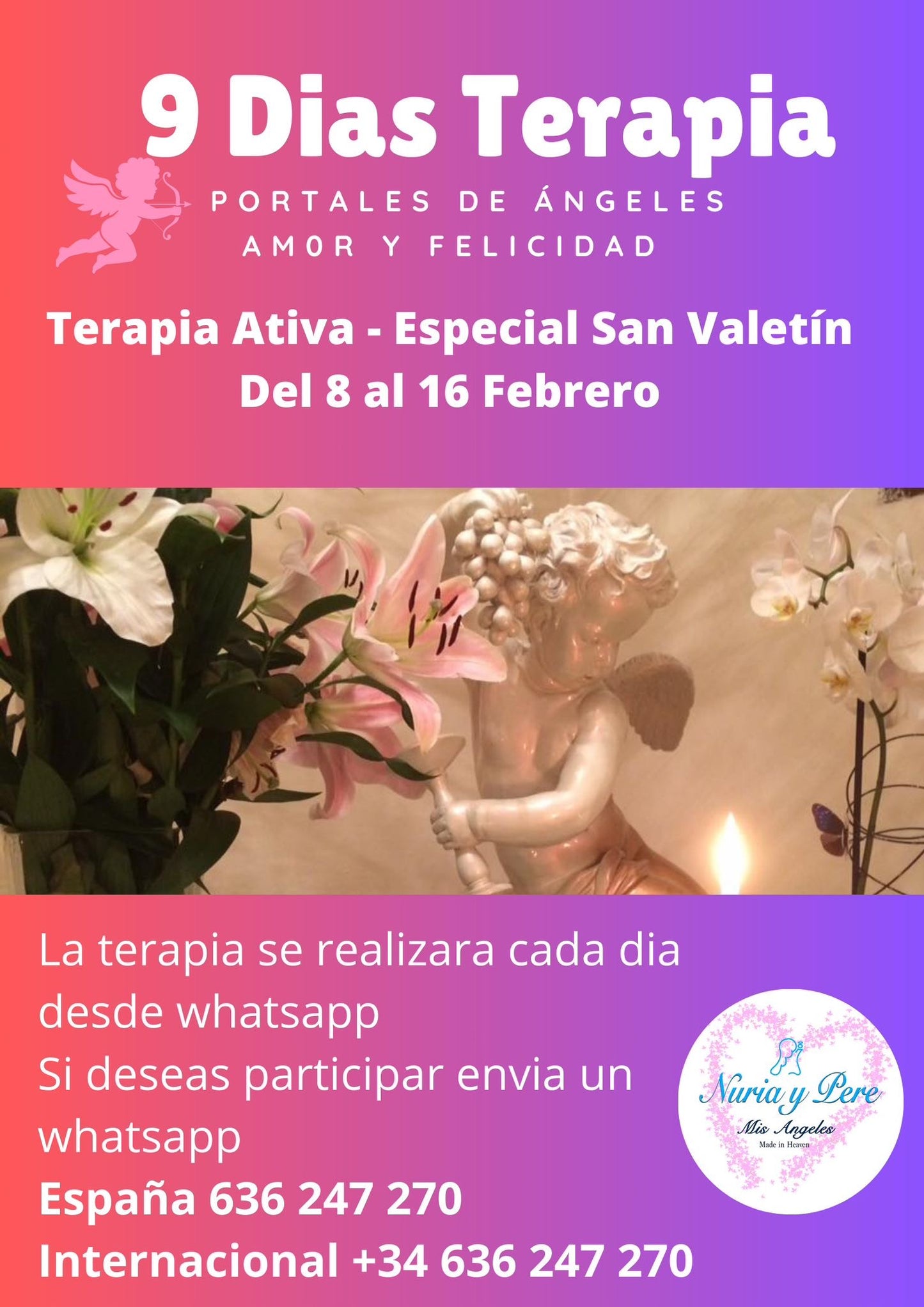 Pack Velones ritualizados terapia amor y felicidad